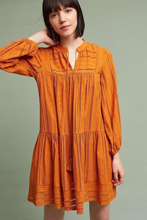 Anthropologie Dresses & Skirts - Anthropologie Shoshanna Marta Dress Mini 0 Mango Boho Cottagecore NWOT $425